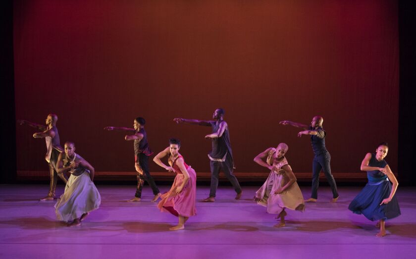 Alvin Ailey American Dance Theater in Ronald K. Brown’s “Open Door.” (Photo: Paul Kolnik)
