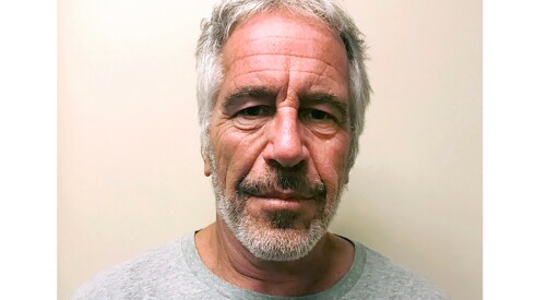 Epstein was dead.FILE - This photo provided by the New York State Sex Offender Registry shows Jeffrey Epstein, March 28, 2017. (New York State Sex Offender Registry via AP, File) ORG XMIT: DCPS210