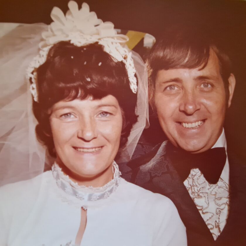 Peter and Mary O’Brien were married at St. Andrew’s Church on the Northwest Side in 1974.