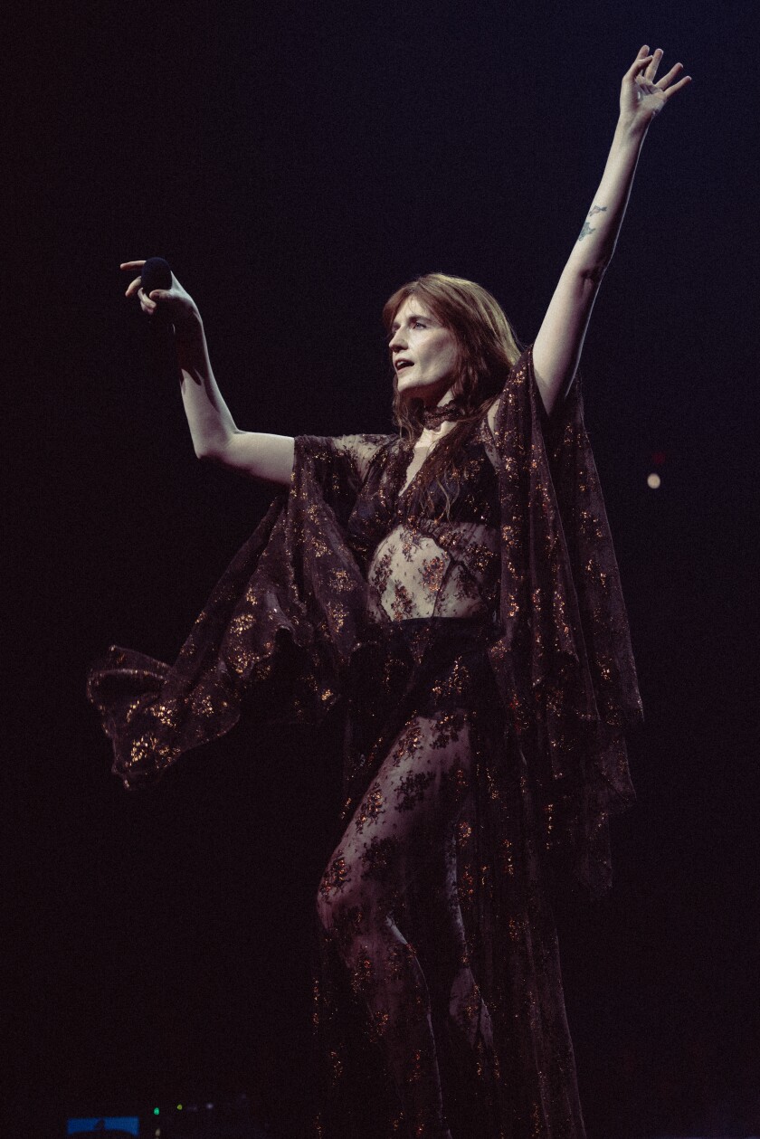 Florence Welch of Florence and the Machine performs in Minneapolis.