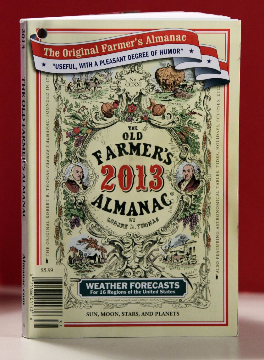 The cover of the 2013 Farmer’s Almanac