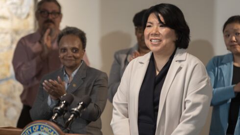 Nicole Lee was introduced Thursday as Mayor Lori Lightfoot’s pick to be the new 11th Ward alderperson on the Chicago City Council.