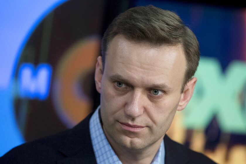 Russian opposition activist Alexei Navalny has lauded the Trump administration’s list of Russian oligarchs and politicians as a “good list.” | Associated Press file photo