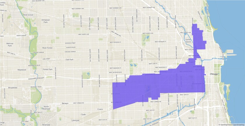 Illinois House 9th District map.