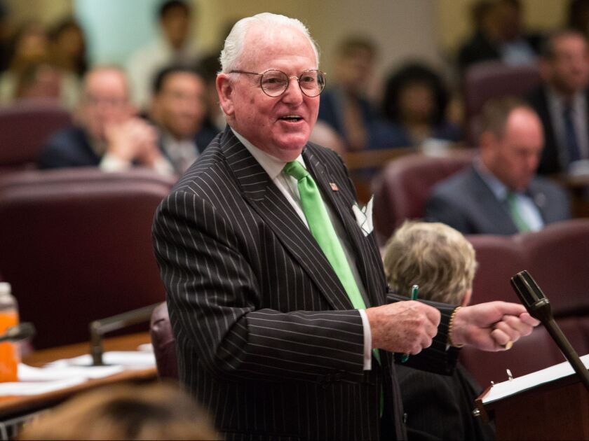 Ald. Edward Burke (14th) speaks inside the City Council chambers during a meeting Wednesday, July 20, 2016. | Lou Foglia/Sun-Times