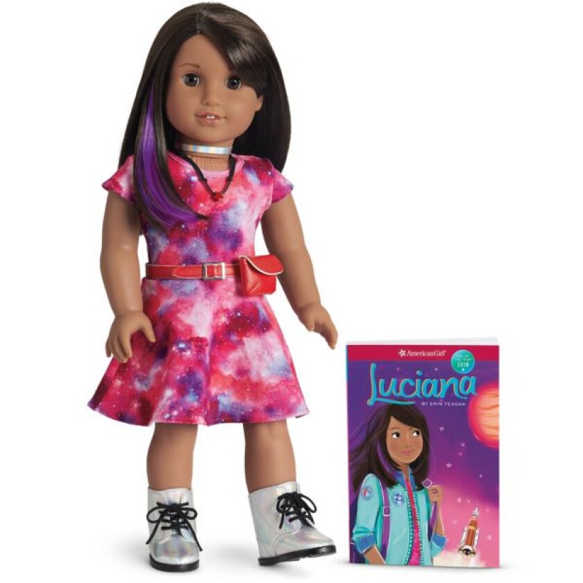 Luciana, an aspiring astronaut, was American Girl’s 2018 Girl of the Year.