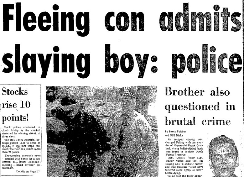 News of Ray Larsen’s arrest was front-page news in 1972.
