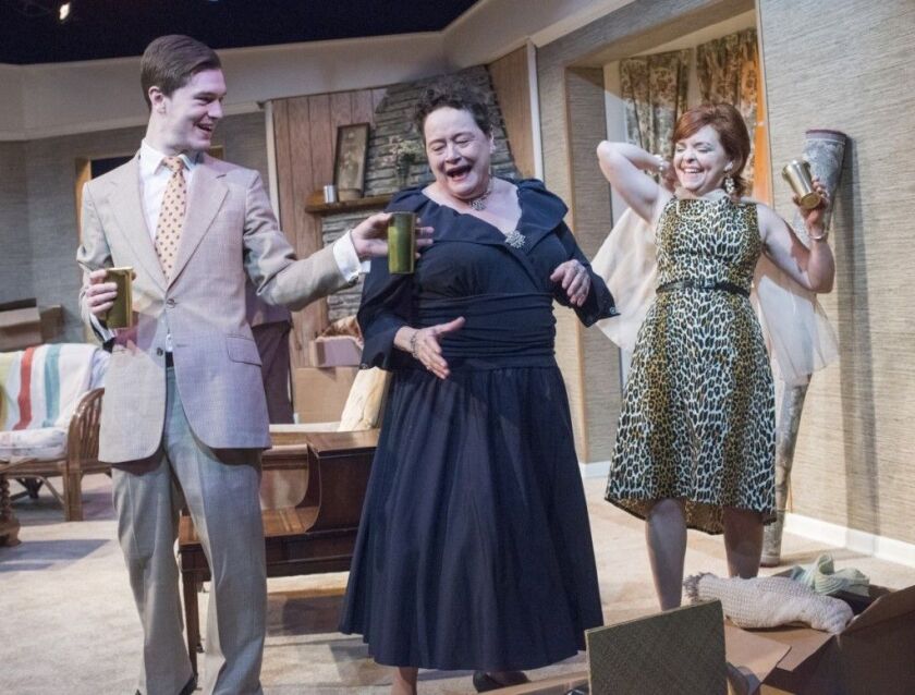 Andy Monson (from left), JoAnn Montemurro and Judy Lea Steele in Horton Foote’s “The Old Freinds,” at Raven Theatre. (Photo: Dan La Prairie)