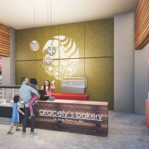 A rendering of the bakery planned for 4700 S. Ashland Ave. as part of the United Yards Invest South/West project.