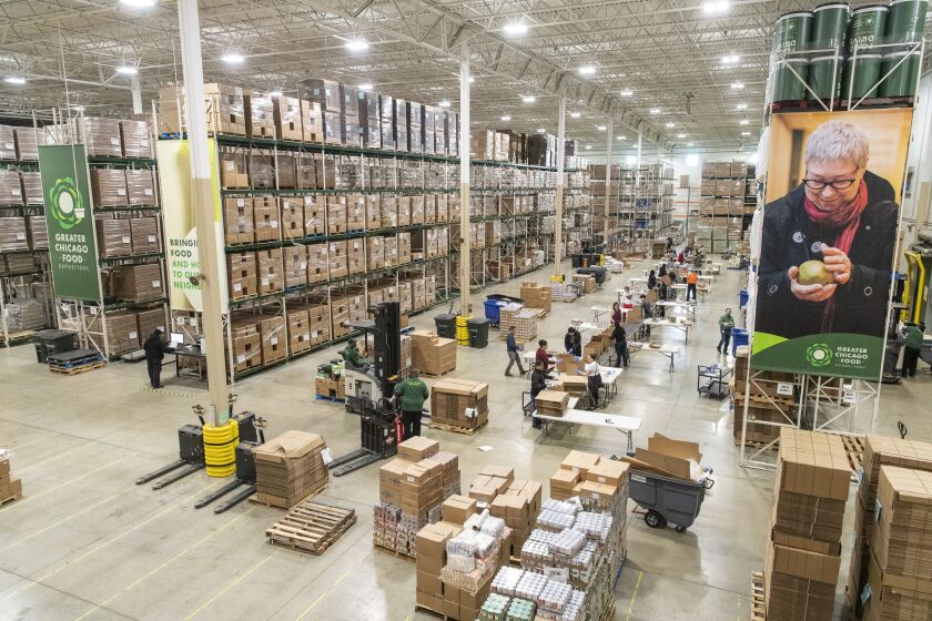Greater Chicago Food Depository warehouse.