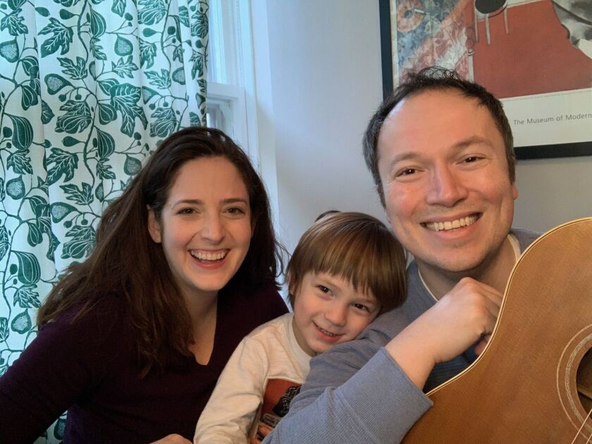 Dara Cameron and Michael Mahler, with son Ezra.