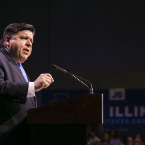 Gubernatorial candidate J.B. Pritzker speaks at the Marriott Marquis Chicago. | Ashlee Rezin/Sun-Times