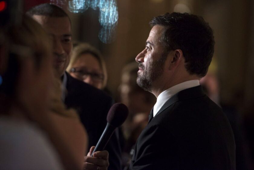 Jimmy Kimmel arrives at The Kennedy Center where Bill Murray received the 19th Annual Mark Twain Prize on Sunday night in Washington, DC. (Photo by Leigh Vogel/Getty Images)