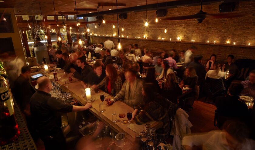 The main dining room of The Bristol in Chicago. | SUPPLIED PHOTO
