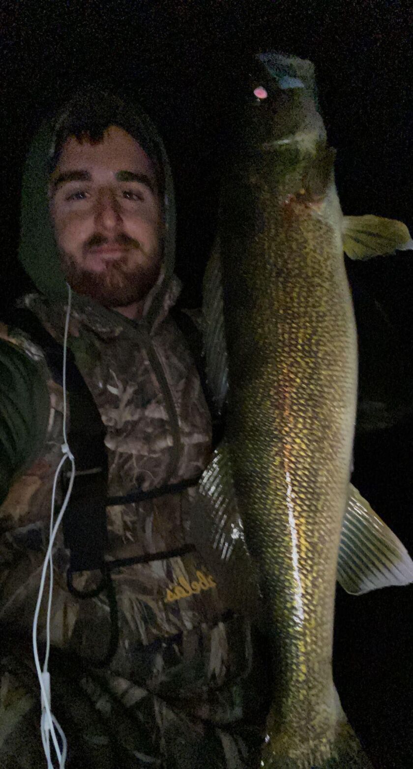 Night walleye on the St. Joseph River. Provided photo