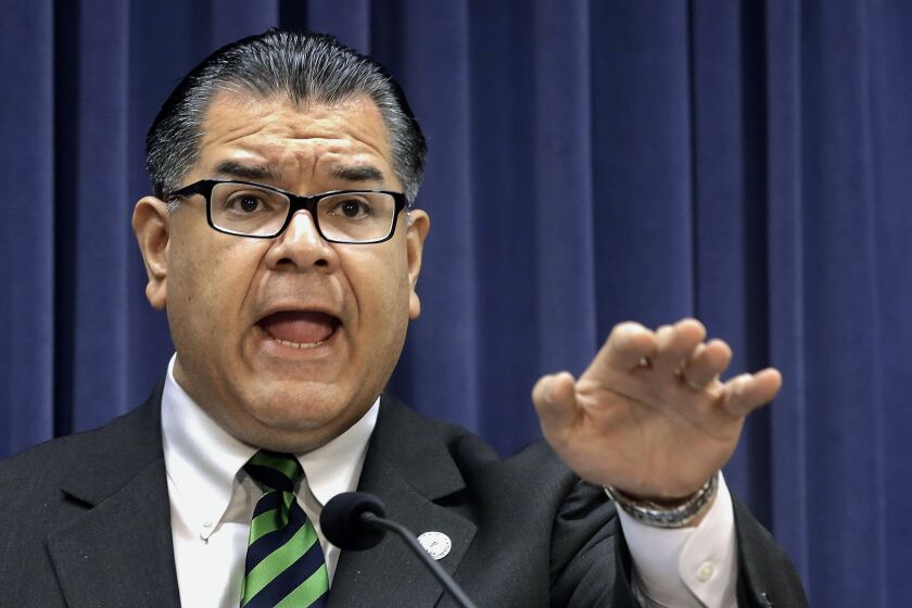State Sen. Martin Sandoval is chief sponsor of a bill that would allow police to use drone surveillance to monitor protests and other large-scale public and private events. | Seth Perlman/AP file