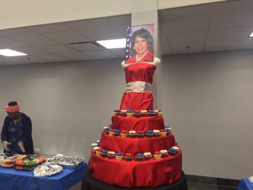 Cupcake display at Dorothy Brown’s victory party. Photo by Mitchell Armentrout