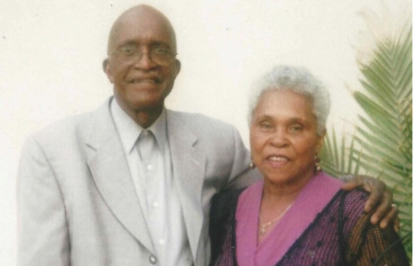 Emma Lee and Richard Lewis were married 58 years, until her death on April 25. | Family photo