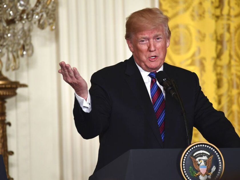 President Donald Trump says the U.S. opposed a resolution to encourage breastfeeding because it called for limits on the promotion of products like infant formula. | AP file photo
