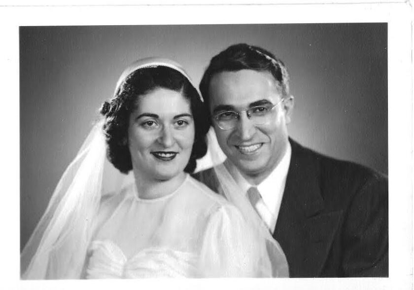 Minnie and Dr. Menahem Steinberg on their wedding day in 1951. | Supplied photo