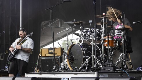 Feral Tact performs on day two of Riot Fest in Douglass Park on Saturday.