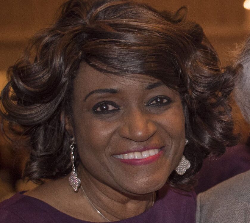 Theresa Montgomery, a West Side native who has been diagnosed with younger-onset Alzheimer’s, was the main speaker at the Alzheimer’s Association’s Illinois chapter’s Reason to Hope fundraising luncheon last April. | Provided photo