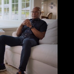 Mike Singletary is interviewed for the HBO film "The Shuffle."