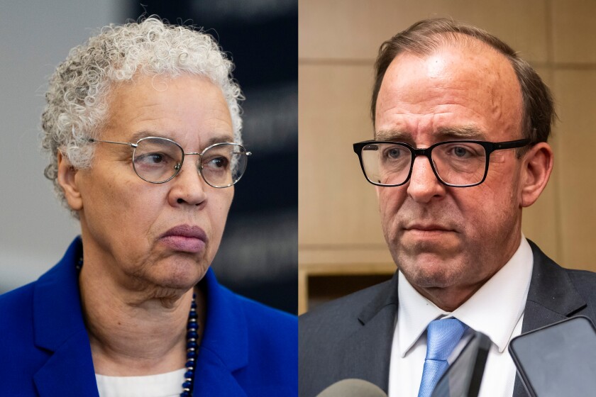 Cook County Board President Toni Preckwinkle (left); Ald. Brendan Reilly (42nd).