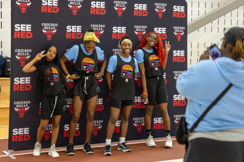 Scenes from the Chicago Bulls' "Girls' Play Day" on March 7, 2026.