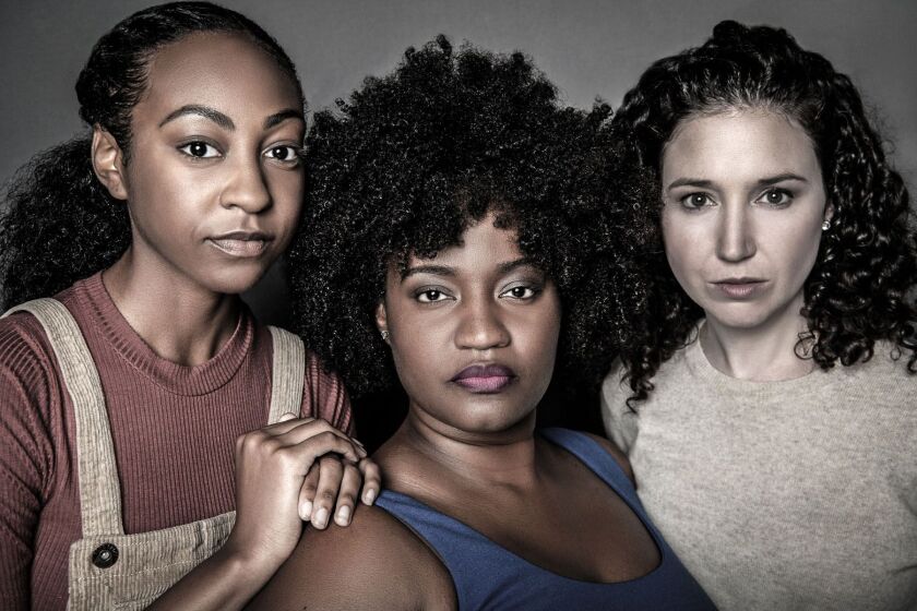 Bre Jacobs (from left), Rashada Dawan and Blair Robertson star in Firebrand Theatre and TimeLine Theatre Company’s production of “Caroline, Or Change.” | Rob Riddle/Ghost Light Headshots