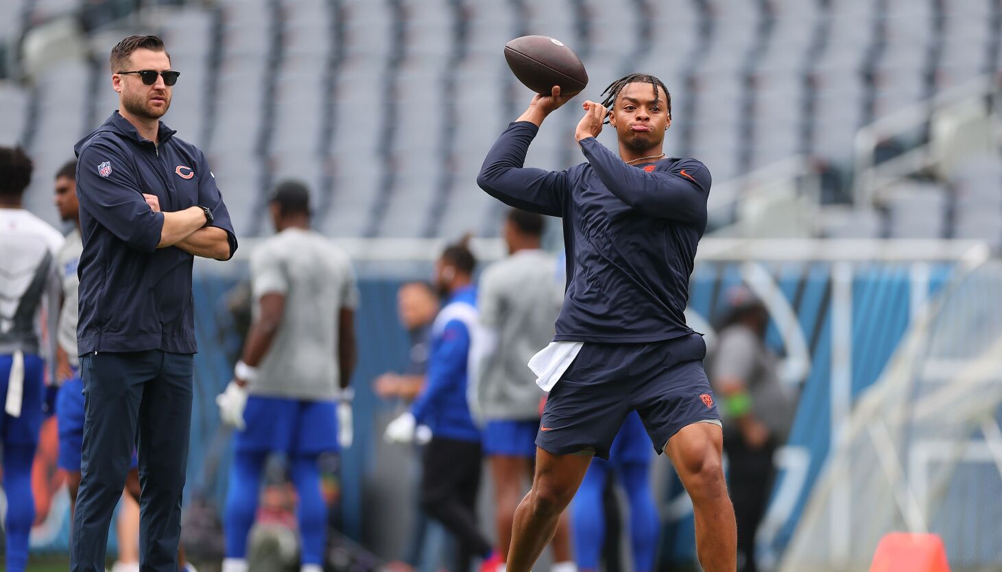 NextImg:Bears QB Justin Fields worlds better in last 17 starts than first 17