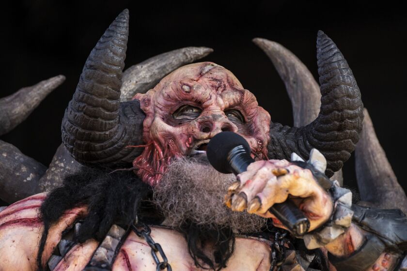 Gwar performs on Day 3 of Riot Fest in Douglass Park, Saturday afternoon, Sept. 18, 2021.