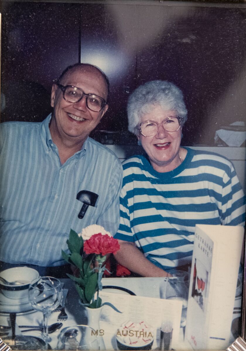 Robert Heinzen with his late wife, Betty.