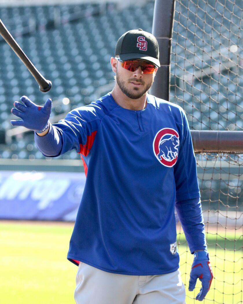 Kris Bryant participated in batting practice Friday. | John Antonoff/For the Sun-Times