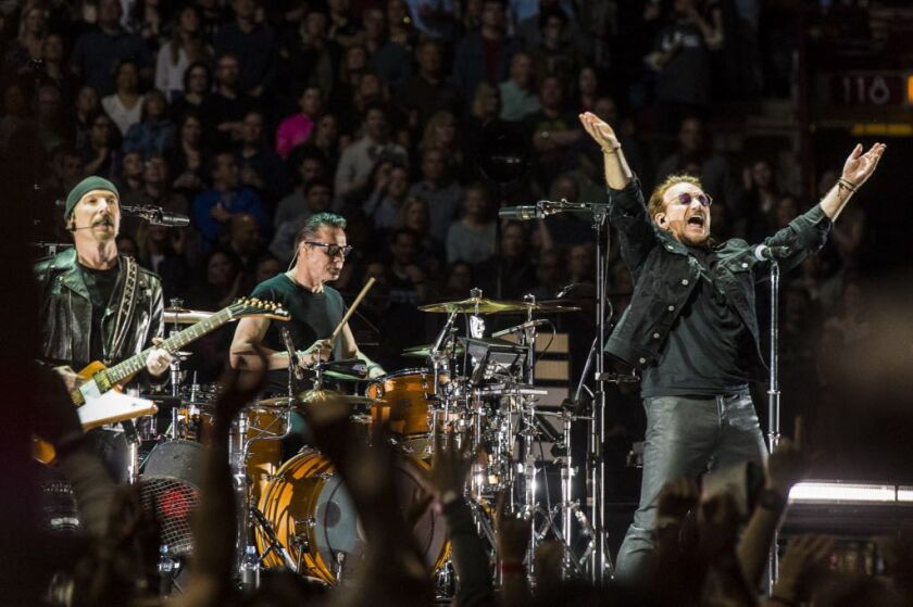 U2 performs at the United Center, Tuesday, May 22, 2018, in Chicago. | Tyler LaRiviere/Sun-Times