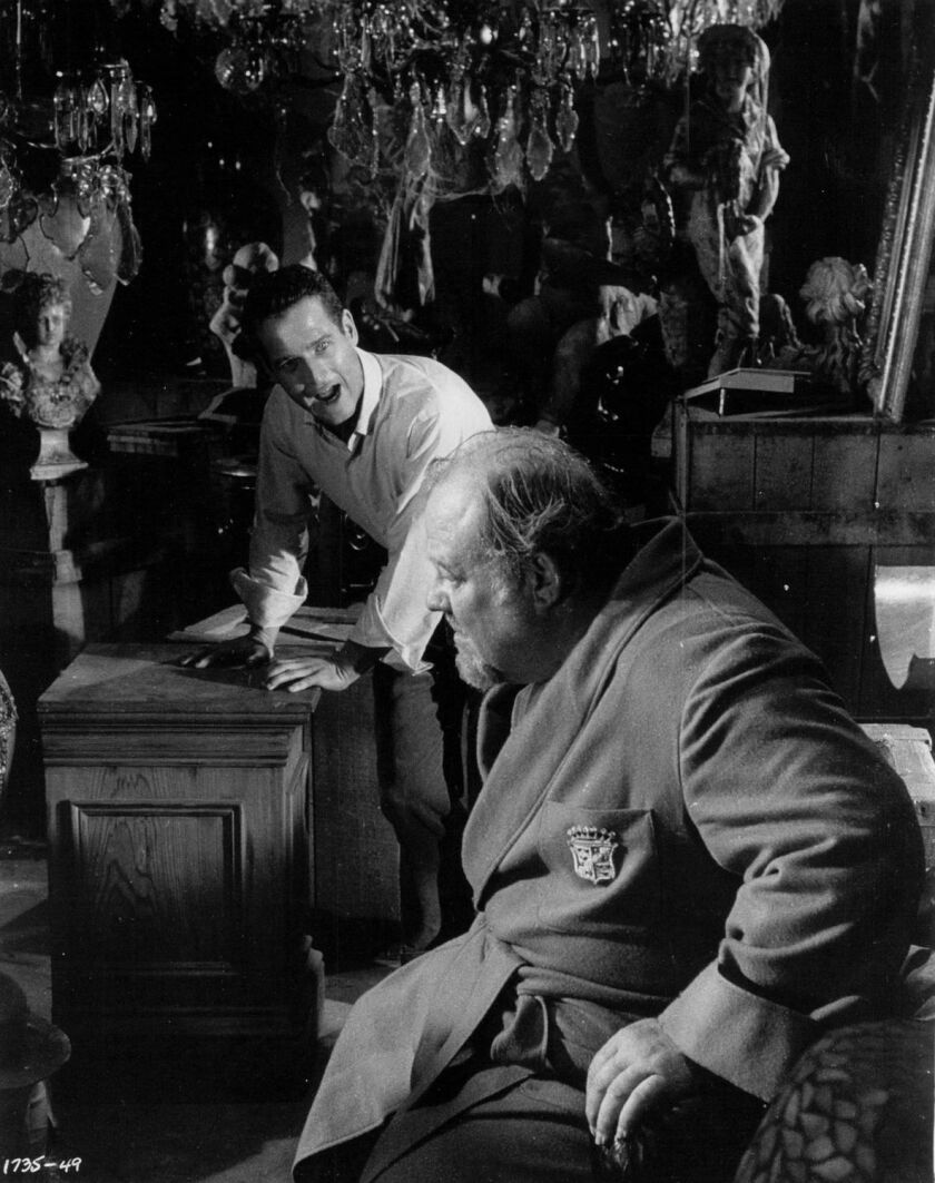 Burl Ives, right, with Paul Newman in “Cat on a Hot Tin Roof.”