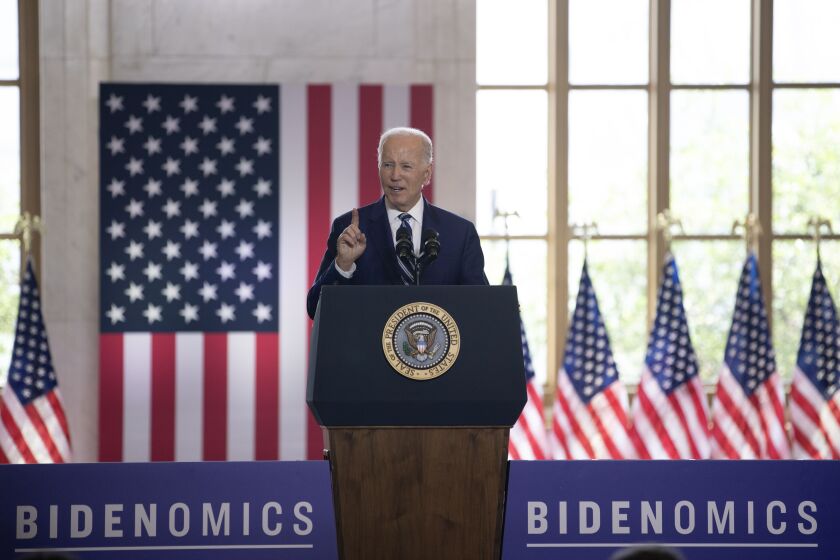 President Joe Biden delivers a speech at The Old Post Office on Wednesday, June 28, 2023, in Chicago.