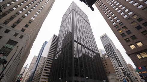 View of 30 N. LaSalle St. from across the street