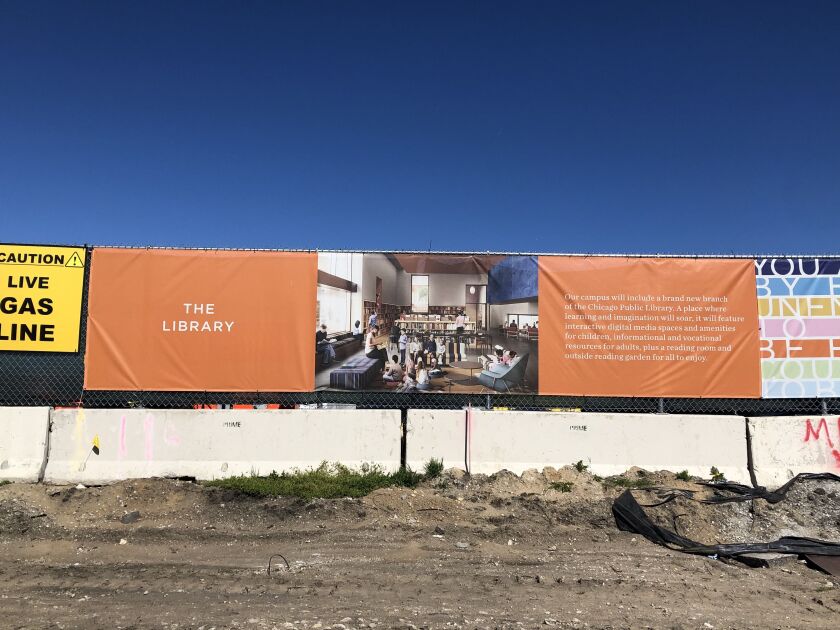 The construction site of the Obama Presidential Center.
