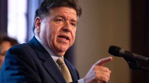 Gov. JB Pritzker speaks at a news conference, Tuesday, Feb. 24, 2026.