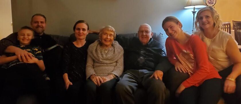 Ray and Dorothea Lotter with other family members.