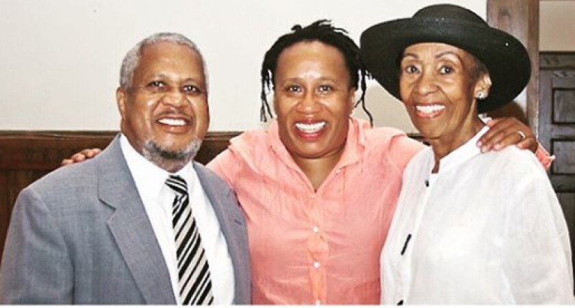 Willie Pickens with daughter Bethany Pickens (center) and his late wife Irma.| Instagram