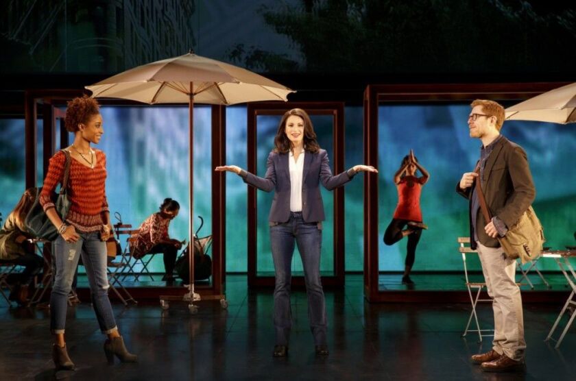 Tamyra Gray (from left), Jackie Burns and Anthony Rapp in “If/Then.” (Photo: Joan Marcus)