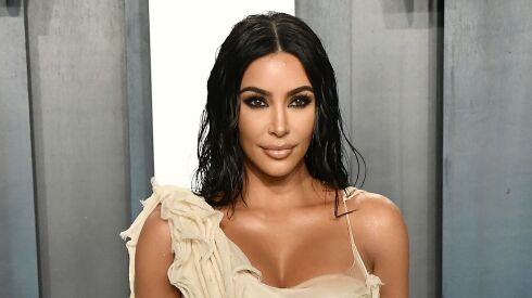Kim Kardashian West attends the 2020 Vanity Fair Oscar Party at Wallis Annenberg Center for the Performing Arts in Beverly Hills, California.