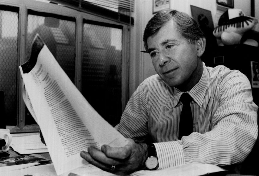Newsman Joel Daly in 1985.