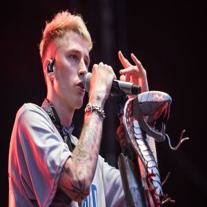 Machine Gun Kelly performs at Wrigley Field. | Ashlee Rezin/Sun-Times