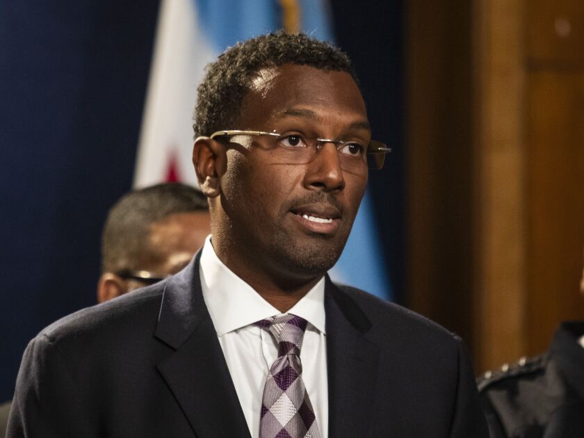 Chicago Police Board President Ghian Foreman.