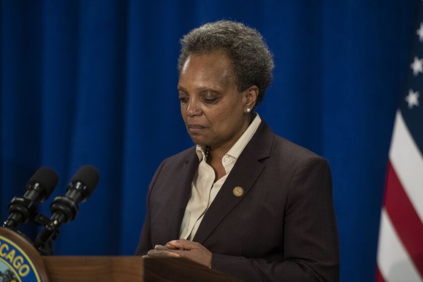 Mayor Lori Lightfoot said she spoke with Officer Marco DiFranco’s widow to offer her condolences.