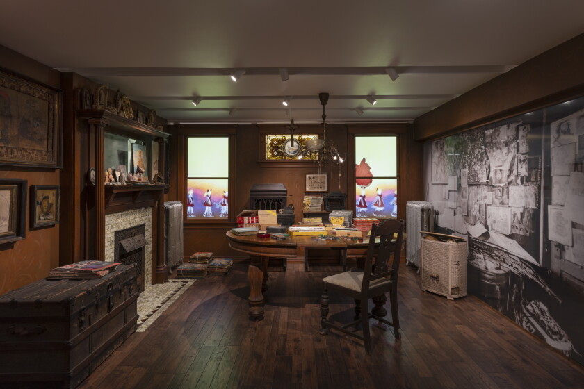Henry Darger spent four decades living alone in a one-room North Side apartment (seen here as a recreation at the Intuit Art Museum), creating art and writings that are now estimated to be worth millions. The fight over who legally owns his work is set to play out in a federal courtroom, beginning in March 2027.