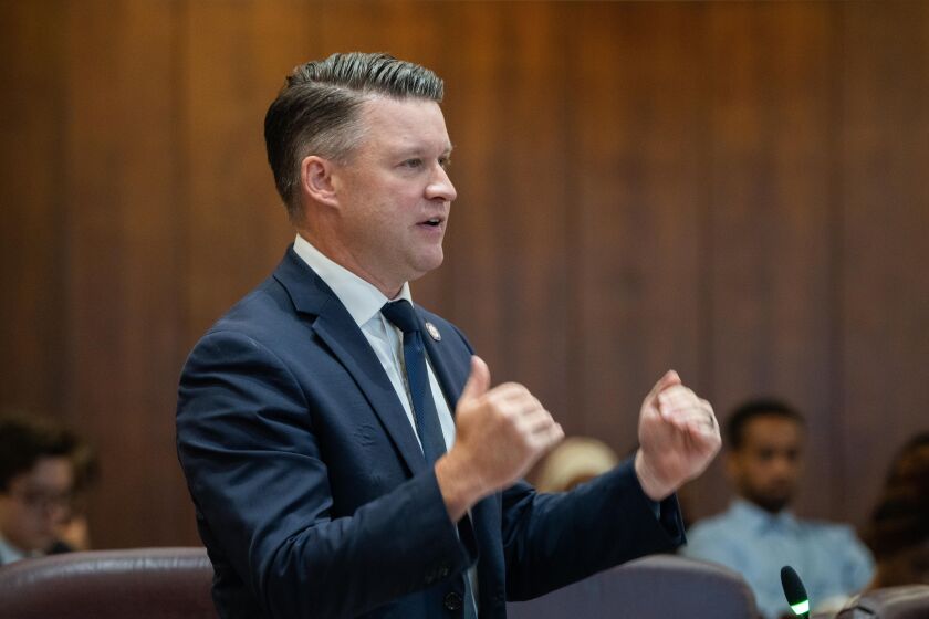 Ald. Bill Conway (34th) speaks during a City Council meeting on July 19, 2023.